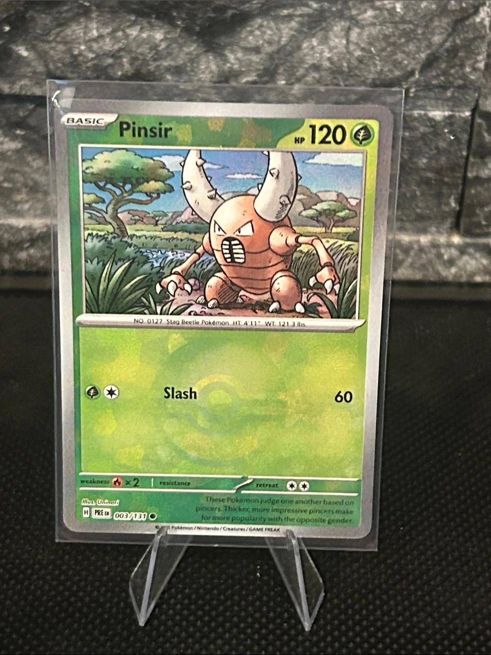 Pokemon Pinsir Pokeball 003/131 Holo from Prismatic Evolutions‎ M/NM